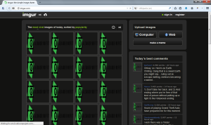 screenshot of imgur