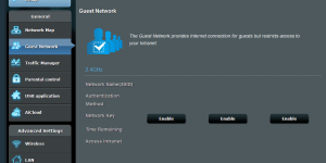 Router Guest Network Screen