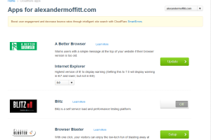 CloudFlare Apps