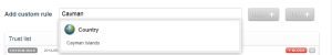 CloudFlare Country Rule